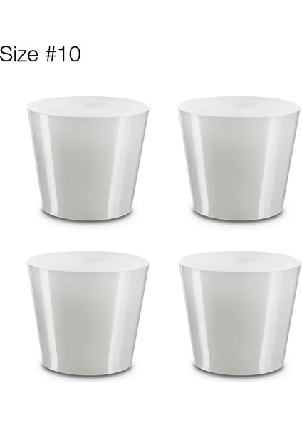 Delik Stili ile SIZE10 Silikon Tıpa Damacana Hava Kilidi Durdurucu Gıda Sınıfı Homebrew Fermantasyon #10 Silikon Conta Tapası 8mm Delik Hava Kilidi Fıskiye (Yurt Dışından)