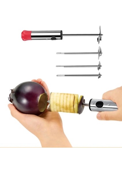 4 Adet Bıçak Stili Matkap Sebze Meyve Tart Paslanmaz Çelik Aletler Doldurulmuş Sebzeler Yapmak Için 4 Bıçaklı Kolay Kavrama Çekirdek Sökücü Mutfak Için (Yurt Dışından) fırsatları
