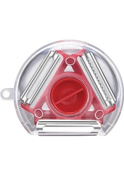 Kırmızı Stil Soyucu Multi Üçlü Soyucu Set Dilimleyici Paslanmaz Çelik Soyucu Parçalayıcı Jülyen Kesici Çoklu Soyucu Bıçak Zesters Rende Mutfak Aleti (Yurt Dışından)