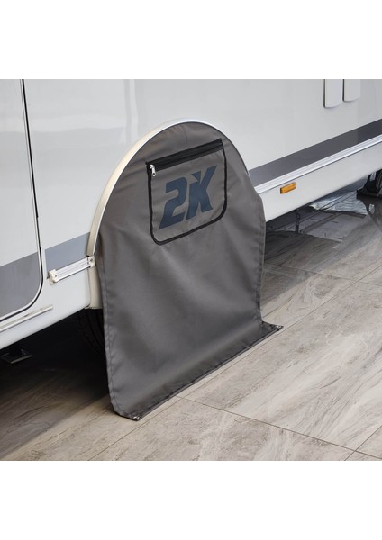 Cepli Ripstop Karavan Teker Kılıfı 91X84CM