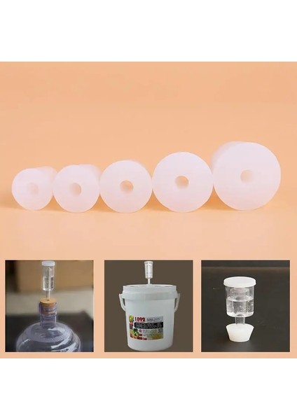Delik Stili ile Boyut 5 1pchome Brew Şarap Tıpalar Hava Kilidi Vana Bubbler Fermantasyon Egzoz Vanası Silikon Kauçuk Fiş Için 8mm Delikli Silikon Fiş (Yurt Dışından) fırsatları