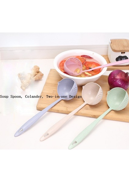 Gri Mavi Tarzı Mutfak Aksesuarları 2 In 1 Uzun Saplı Kaşık Yaratıcı Aracı Kaşık Mutfak Pişirme Için Ev Filtresi Kevgir Mutfak Aletleri (Yurt Dışından) modelleri