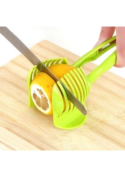 Şekil Stilinde Gösterildiği Gibi 1 Adet Plastik Yeşil Manuel Dilimleyiciler Domates Dilimleyici Meyve Kesici Domates Limon Kesici Yardımcısı Pişirme Tutucu Mutfak Aracı (Yurt Dışından) modelleri