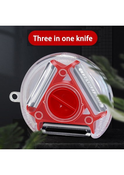 Kırmızı Stil Soyucu Multi Üçlü Soyucu Set Dilimleyici Paslanmaz Çelik Soyucu Parçalayıcı Jülyen Kesici Çoklu Soyucu Bıçak Zesters Rende Mutfak Aleti (Yurt Dışından) fırsatları