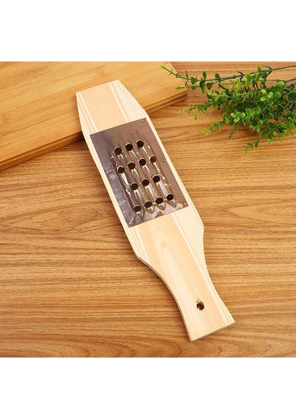 6mm Tarzı Pratik Ahşap Rende Havuç Peynir Rendesi Çok Fonksiyonlu Sebze Kesici Manuel Ince Örgü El Dilimleme Mutfak Aleti (Yurt Dışından) fırsatları