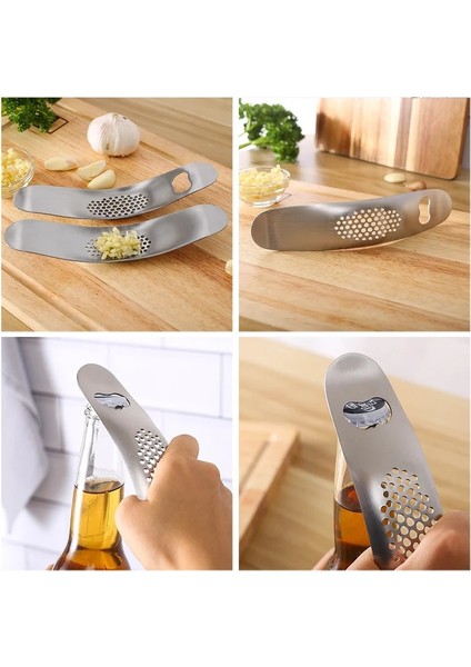 Stil 2 Stili Paslanmaz Çelik Kavisli Sarımsak Presi Kıyma Manuel Zencefil Ezici Ezici Işlevli Parçalayıcı Mutfak Meyve Sebze Alet (Yurt Dışından) indirimleri