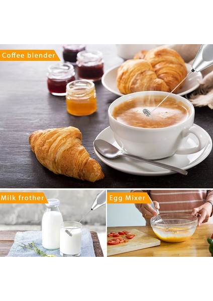 Beyaz Stil Elektrikli Süt Köpürtücü Yumurta Çırpıcı Içecek Köpürtücü Çırpma Mikser Karıştırıcı Kahve Cappuccino Kreması Çırpma Köpüklü Karışım Bıyık Yumurta Araçları (Yurt Dışından) modelleri