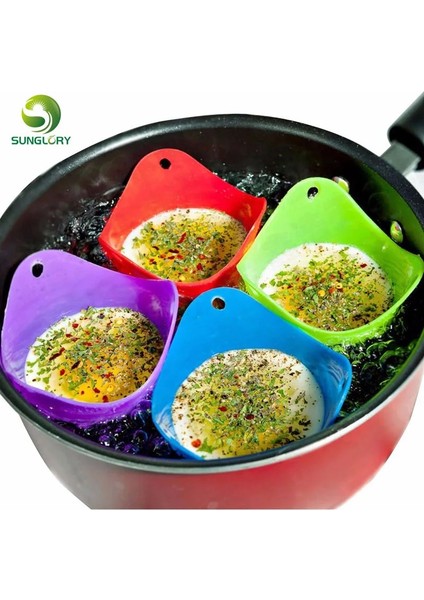 2 Adetlot Silikon Yumurta Kaçak Avcı Haşlama Bölmeleri Yumurta Kalıbı Kase Halkaları Ocak Kazan Cuit Oeuf Dur Mutfak Pişirme Araçları Gözleme Makinesi (Yurt Dışından)