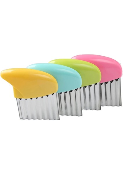 No.3 Tarzı Patates Kızartma Kesici Paslanmaz Çelik Mutfak Aksesuarları Tırtıklı Bıçak Kolay Dilimleme Muz Meyve Patates Dalga Bıçağı Doğrayıcı (Yurt Dışından) fırsatları