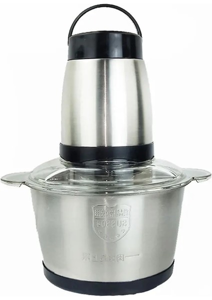 Abd Fiş Stili 2speeds 304 Paslanmaz Çelik Elektrikli Doğrayıcı Kıyma Makinesi Kıyma Mutfak Robotu Dilimleme Sebze Gıda Kıyıcı Et Dilimleme Makinesi (Yurt Dışından)