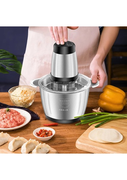 Abd Fiş Stili 2speeds 304 Paslanmaz Çelik Elektrikli Doğrayıcı Kıyma Makinesi Kıyma Mutfak Robotu Dilimleme Sebze Gıda Kıyıcı Et Dilimleme Makinesi (Yurt Dışından) modelleri