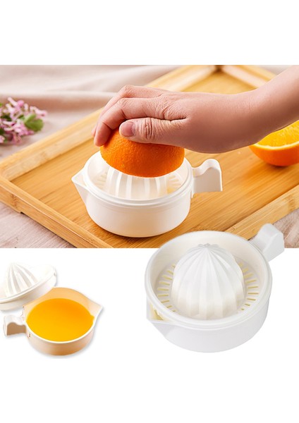 2 Adet Beyaz Stil Mutfak Manuel Taşınabilir Narenciye Sıkacağı Plastik Limon Sıkacağı Meyve Aracı Mini Blender Portakal Sıkacağı Makinesi Mutfak Aksesuarları (Yurt Dışından)