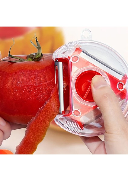 Kırmızı Stil Magic Trio Soyucu Set Dilimleme Paslanmaz Çelik Soyucu Parçalayıcı Jülyen Kesici Çoklu Soyma Bıçağı Zesters Rende Mutfak Aleti (Yurt Dışından) indirimleri