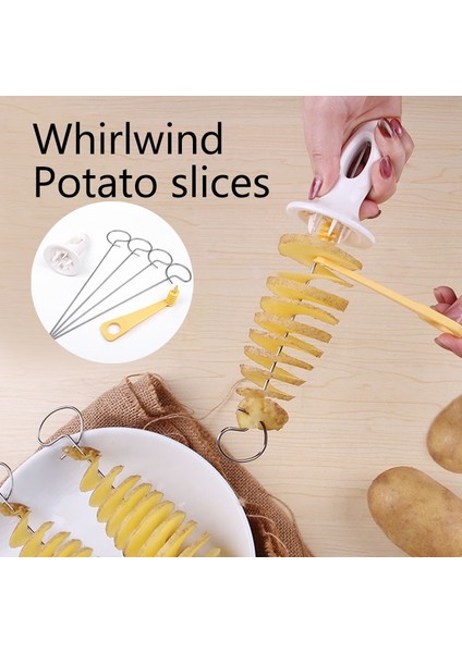 Rastgele 1 Adet Tarzı Spiral Patates Kesici Salatalık Dilimleme Sebze Spiralizer Kesici Patates Dilimleme Barbekü Pişirme Aracı Mutfak Aksesuarları Alet (Yurt Dışından) fiyatları