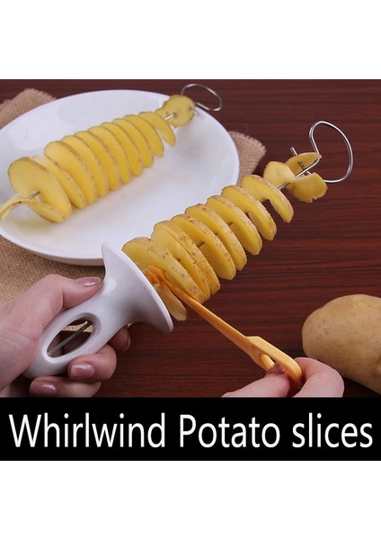 Rastgele 1 Adet Tarzı Spiral Patates Kesici Salatalık Dilimleme Sebze Spiralizer Kesici Patates Dilimleme Barbekü Pişirme Aracı Mutfak Aksesuarları Alet (Yurt Dışından) indirimleri