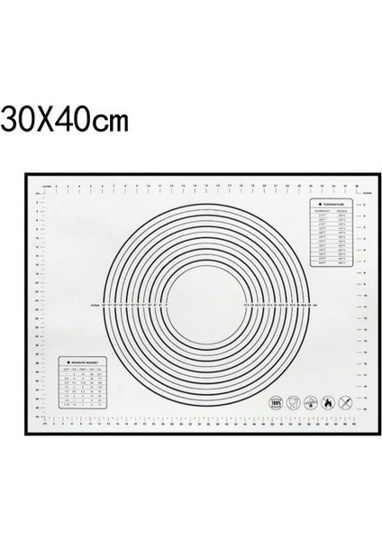 30X40 Tarzı Mutfak Aksesuarları Alet Silikon Pişirme Paspasları Levha Pizza Hamur Yapışmaz Pasta Pişirme Araçları Mutfak Gereçleri Malzemeleri (Yurt Dışından)