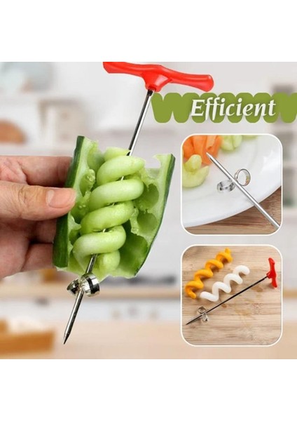 No.1 Tarzı Patates Spiral Kesici Manuel Rulo Fransız Fry Kesici Büküm Parçalayıcı Rende Yapma Mutfak Gadget Pişirme Araçları Sebze Dilimleme (Yurt Dışından) modelleri