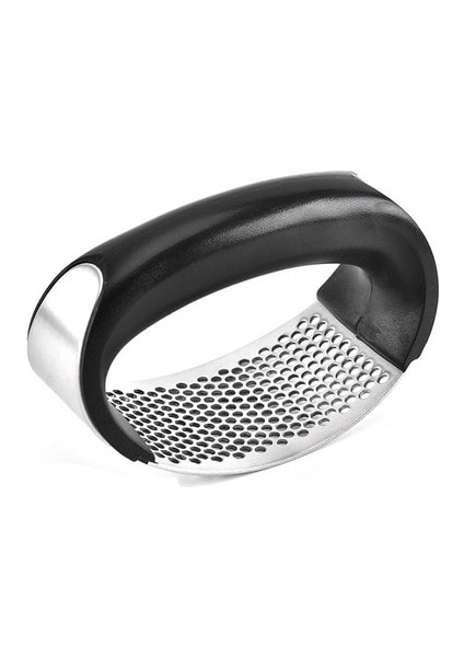 Siyah Stil 1 Adet Paslanmaz Çelik Sarımsak Basın Manuel Sarımsak Ezici Kıyma Sarımsak Doğrama Aracı Eğrisi Meyve Sebze Araçları Mutfak Aletleri (Yurt Dışından)