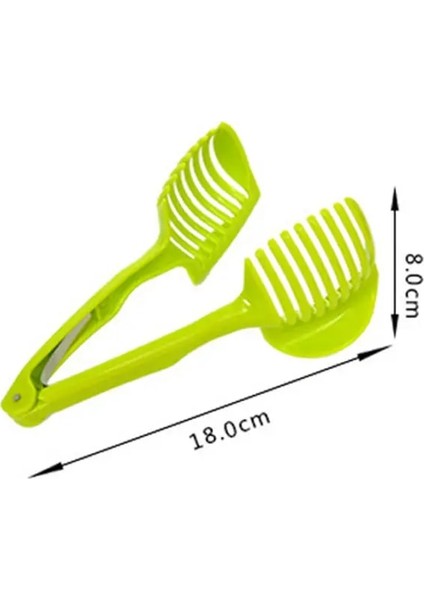 Yeşil Stil El Mutfak Gereçleri Domates Dilimleyici Ekmek Klipsi Meyve ve Sebze Kesme Patates Elma Yaratıcı Gadget Mutfak Aksesuarları U3 (Yurt Dışından) fırsatları