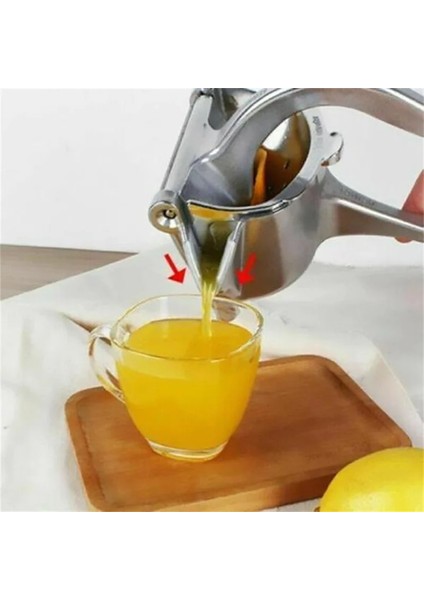 Gümüş Tarzı Paslanmaz Çelik Sıkacağı Manuel Suyu Sıkacağı Alüminyum Alaşımlı Portakal Limon Şeker Suyu Mutfak Meyve Aracı Ev Mutfak Erişimi (Yurt Dışından) fırsatları