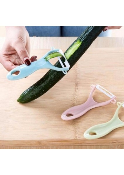 No.2 Tarzı Yüksek Li Renkler Yaratıcı Seramik Meyve Sebze Soyucu Mutfak Aracı Paslanmaz Çelik Mutfak Aracı Soyucu Dropship (Yurt Dışından) modelleri