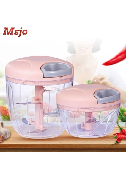 Mavi 900ML Tarzı Msjo Çok Işlevli Sarımsak Doğrayıcı El Çekme Sebze Meyve Büküm Parçalayıcı Kıyma Makinesi Doğrayıcı Sarımsak Kesici Mutfak Aletleri (Yurt Dışından) modelleri