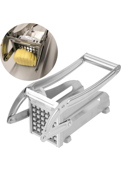 Paslanmaz Çelik Manuel Patates Kesici Patates Cipsi Makinesi Parçalayıcı Patates Kızartması Dilimleme Mutfak Aletleri Salatalık Kesme Makinesi (Yurt Dışından)