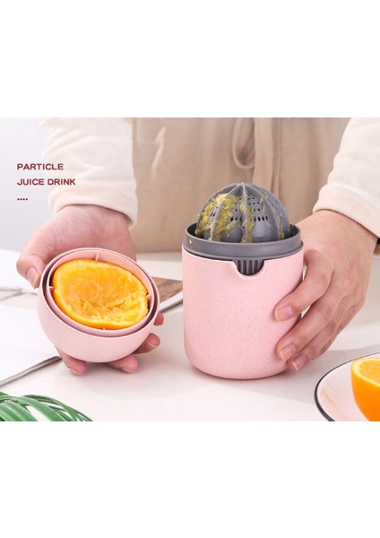 Pembe Stil 400 ml Narenciye Sıkacağı Taşınabilir Manuel Portakal Sıkacağı Limon Meyve Sıkacağı Suyu Çocuk Sağlıklı Yaşam Sıkacağı Makinesi (Yurt Dışından)