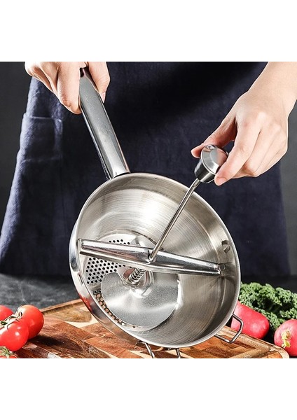 Turuncu Tarzı Paslanmaz Çelik Döner Gıda Değirmeni Sebze Püresi Veya Çorbası Yapmak Için Harika Domatesler Yaratıcı Ev Mutfak Aletleri (Yurt Dışından)