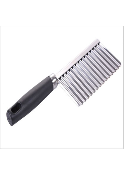 Siyah Stil Paslanmaz Çelik Sebze Patates Dilimleme Kesici Doğrayıcı Cips Yapma Aracı Patates Kızartması Kesme Aracı Mutfak Aksesuarı # (Yurt Dışından)