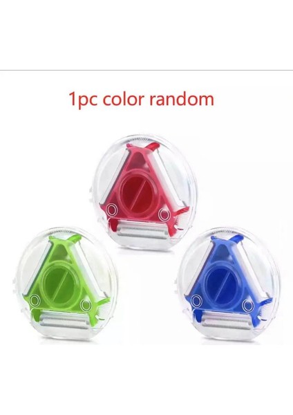 1 Adet Renk Random Stili Rotatable 3 In 1 Kitchen Gadget Potato Cucumber Peeler Shredder Slicer Vegetable Fruit Chopper Grater Cutter Cocina Accessories (Yurt Dışından)