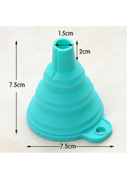 Mor Tarzı Chasanwan 1 Adet Mini Silikon Jel Katlanabilir Katlanabilir Stil Huni Hazne Mutfak Pişirme Araçları Mutfak Eşyaları Mutfak Aksesuarları (Yurt Dışından) modelleri