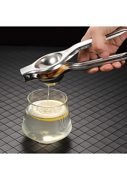 Açık Yeşil Tarzı Paslanmaz Çelik Portakal Sıkacağı Manuel Limon Sıkacağı Mutfak Aksesuarları Mini Limon Sıkacağı Bebek Portakal Meyve Sıkacağı Limon Klipsi (Yurt Dışından)