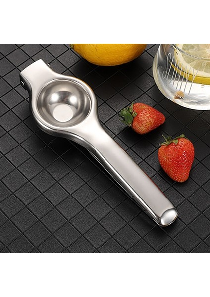 Açık Yeşil Tarzı Paslanmaz Çelik Portakal Sıkacağı Manuel Limon Sıkacağı Mutfak Aksesuarları Mini Limon Sıkacağı Bebek Portakal Meyve Sıkacağı Limon Klipsi (Yurt Dışından)