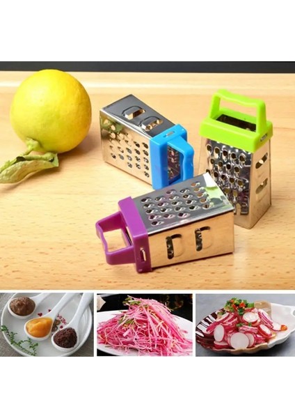 1pc Rastgele Renk Stili 1 Adet Mini Dört Taraflı Planya Paslanmaz Çelik Peynir Sebze Limon Rende Işlevli Zencefil Kesici Mutfak Aksesuarları (Yurt Dışından) fırsatları