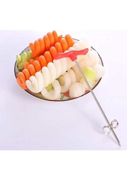 Sebze Spiral Bıçağı Patates Havuç Salatalık Salata Doğrayıcı Kolay Spiral Vida Dilimleme Kesici Spiralizer Mutfak Aletleri (Yurt Dışından) fırsatları