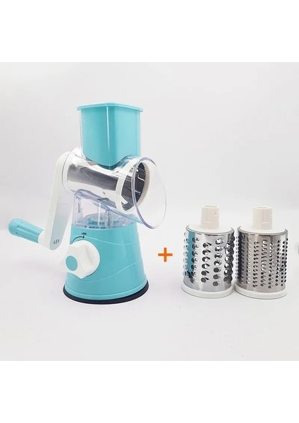 Mavi Stil Çok Işlevli Patates Havuç Rende Dilimleme Sebze Kesici Yuvarlak Dilimleme Paslanmaz Çelik Doğrayıcı Bıçakları Mutfak Aracı (Yurt Dışından)