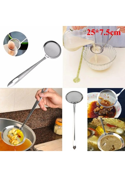 Stil 2 Stili Rayfox Paslanmaz Çelik Kızarmış Gıda Yağ Kepçe Mutfak Kevgir Süzgeç Drenaj Yağ Klasörü Mutfak Aksesuarları Alet Malzemeleri C (Yurt Dışından)