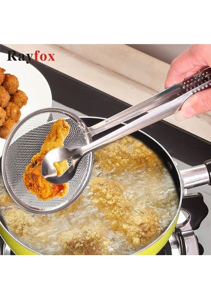 Stil 2 Stili Rayfox Paslanmaz Çelik Kızarmış Gıda Yağ Kepçe Mutfak Kevgir Süzgeç Drenaj Yağ Klasörü Mutfak Aksesuarları Alet Malzemeleri C (Yurt Dışından) fiyatları