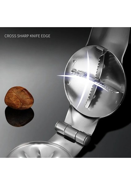 Açık Gri Tarzı Paslanmaz Çelik 2 1 Kestane Klip Ceviz Pense Somun Açacağı Kesici Fındıkkıran Metal Sheller Mutfak Aletleri Kestane Makinesi (Yurt Dışından) indirimleri