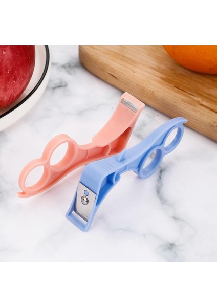No.1 Tarzı Fruit Apple Peeler Slicer Cutter Bar Hand Held Pear Peeler Ring Portable Orange Opener 2-In-1 Kitchen Accessories Gadgets (Yurt Dışından) fırsatları