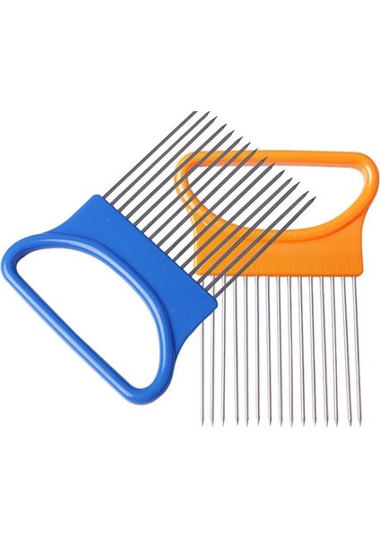 D9470-OG Stili Paslanmaz Çelik Soğan Iğne Soğan Çatal Sebze Meyve Dilimleme Domates Kesici Kesme Güvenli Yardım Tutucu Kesme Yardımları Malzemeleri 1 Adet (Yurt Dışından) fiyatları