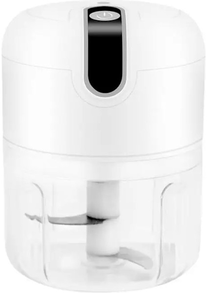 Beyaz Stil 250ML Mini USB Kablosuz Elektrikli Sarımsak Ezici Sebze Biber Kıyma Makinesi Gıda Doğrayıcı Mutfak Gereçleri Meyve ve Sebze Araçları (Yurt Dışından)