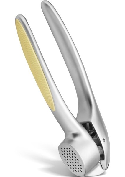 Sarı Stil Fissman Sarımsak Pres Luminica Serisi Krom Mat Bitmiş Çinko Alaşımlı Zencefil Öğütme Rendesi Sarımsak Ezici (Yurt Dışından)