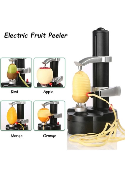 Çekirdek Çıkarıcı Stili Elektrikli Spiral Elma Soyucu Patates Zester Meyve ve Sebze Soyma Makinesi Için Rende Dilimleme Mutfak Aracı Gadget Aksesuarları (Yurt Dışından)