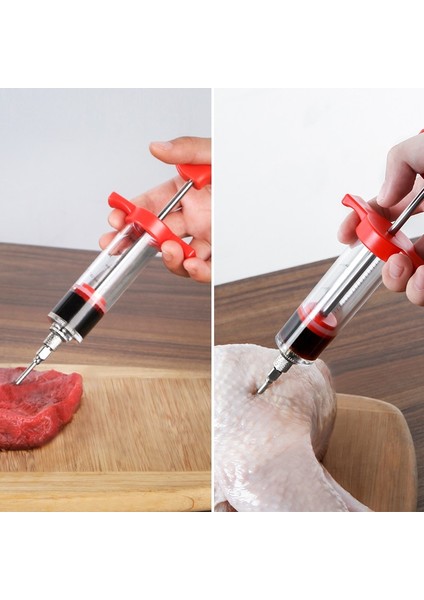 1 Ipucu Stili 5 Adet Paslanmaz Çelik Iğneler Baharat Şırınga Seti Barbekü Et Lezzet Enjektör Kithen Pişirme Sosu Marinade I Aksesuarları (Yurt Dışından)