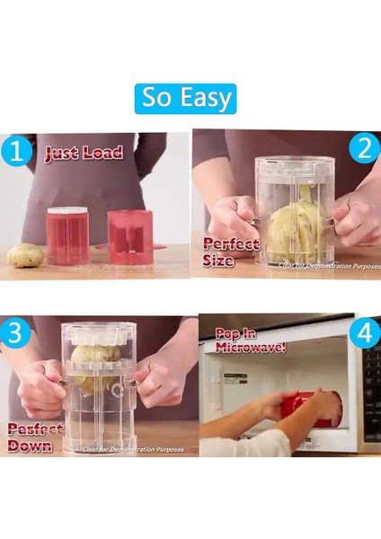 Gri Stil Patates Dilimleme Makinesi Patates Kızartması Makinesi Patates Kızartması Kesme Makinesi ve Mikrodalga Kabı Sağlıklı Patates Kızartması Yapmak Için Derin Kızartma Yok (Yurt Dışından)