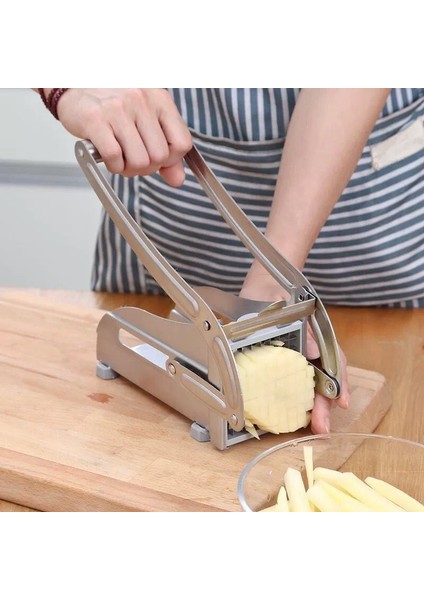2 Bıçak Paslanmaz Çelik Ev Patates Kızartması Patates Cipsi Şerit Dilimleme Kesici Doğrayıcı Cips Makinesi Yapma Aracı Patates Kesim Kızartması (Yurt Dışından) fiyatları
