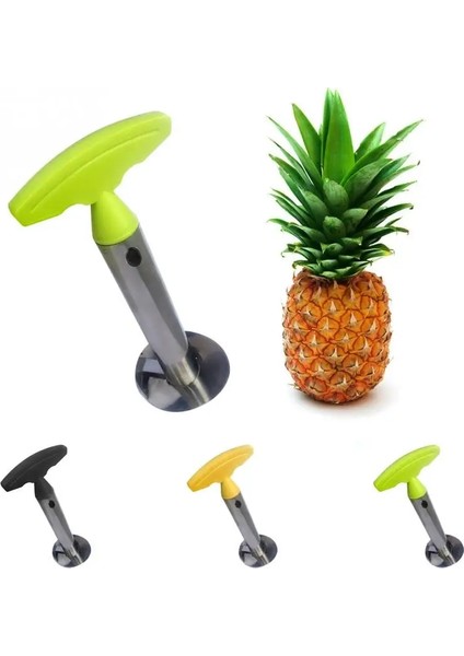 Sarı Tutamaç Stili 1 Adet Paslanmaz Çelik Kullanımı Kolay Ananas Soyucu Aksesuarları Ananas Dilimleme Makineleri Meyve Kesici Tart Dilimleme Mutfak Aletleri (Yurt Dışından) fiyatları
