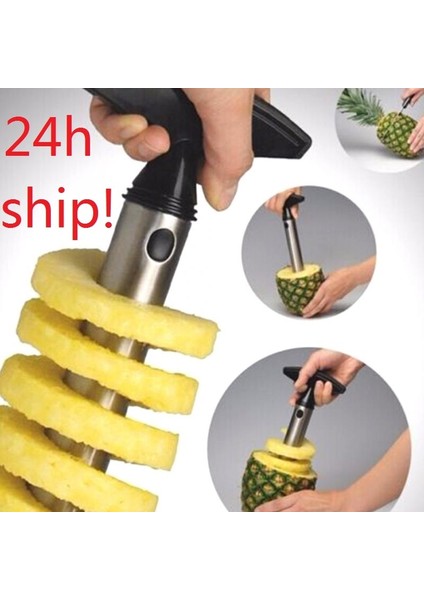 Sarı Tutamaç Stili 1 Adet Paslanmaz Çelik Kullanımı Kolay Ananas Soyucu Aksesuarları Ananas Dilimleme Makineleri Meyve Kesici Tart Dilimleme Mutfak Aletleri (Yurt Dışından) modelleri